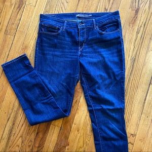 Levi’s Demi Curve Mid Rise Skinny Dark Jeans